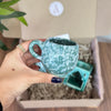 Mini turquoise handcrafted gift box