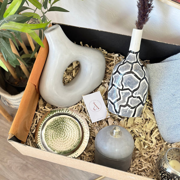 XL Zellige grey handcrafted gift box