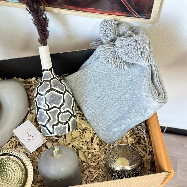 XL Zellige grey handcrafted gift box