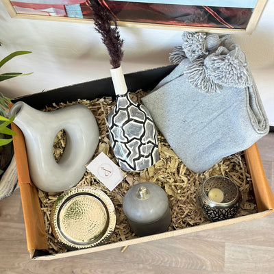 XL Zellige grey handcrafted gift box
