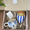 Mini blue handcrafted gift box