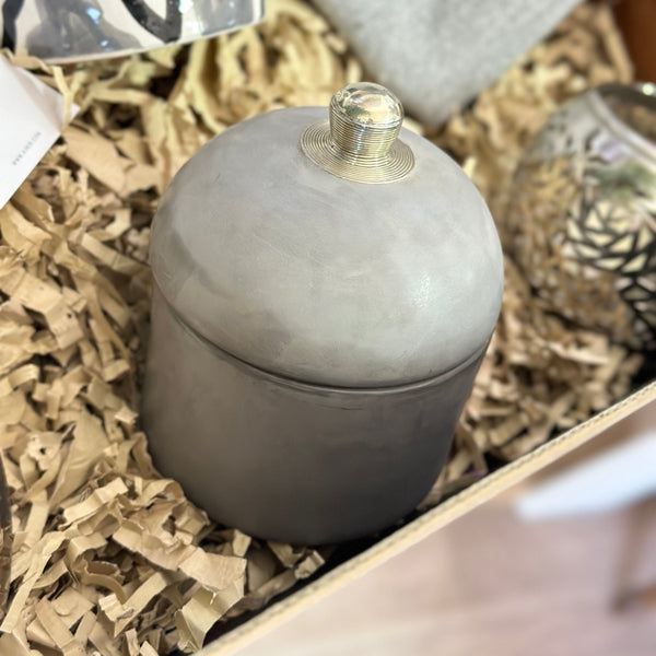 XL Zellige grey handcrafted gift box