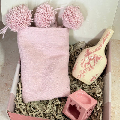 Baby pink handmade gift box