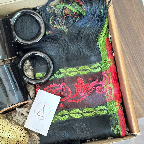 Kdib black handcrafted gift box