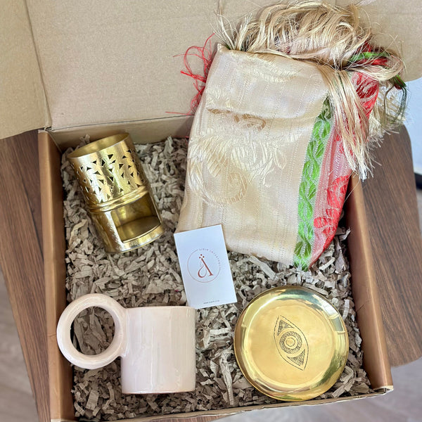 Kdib beige gold handmade gift box