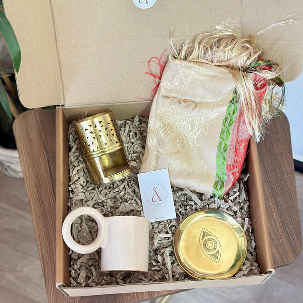 Kdib beige gold handmade gift box