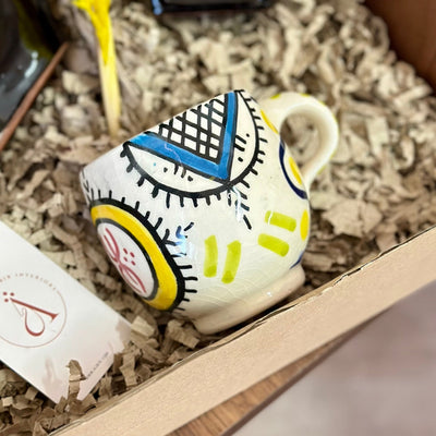 Black and yellow Amazigh handcrafted gift box