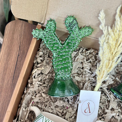Green Amazigh cactus handcrafted gift box