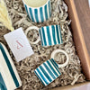 Petrol blue handmade gift box