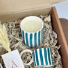Petrol blue handmade gift box