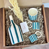 Petrol blue handmade gift box