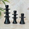 Modern black candle holder