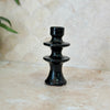 Modern black candle holder
