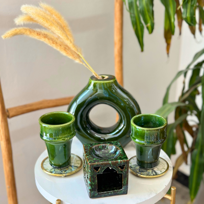 Green Beldi glass