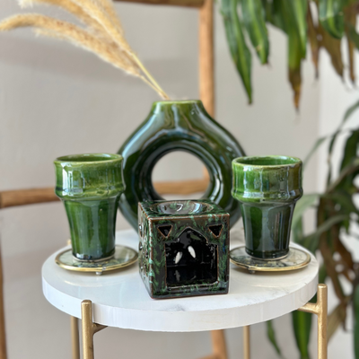 Green Beldi glass