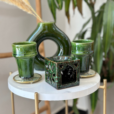 Green Beldi glass