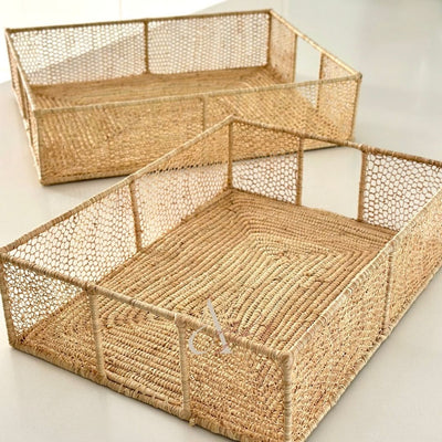 Plateau raphia Tizri rectangle moyen - Ajbir