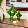 Duo green candlesticks