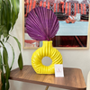 Vase Tafoukt jaune ondulé - Ajbir