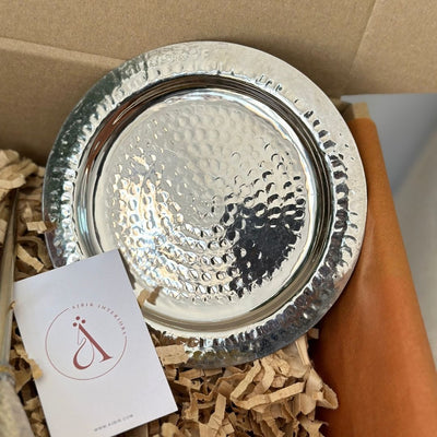 Hammered silver handcrafted gift box