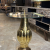 Traditional brass and glass coffee table
