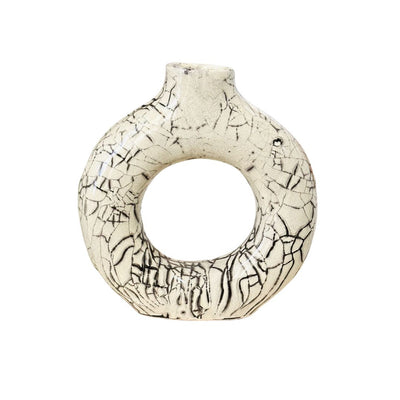 Vase Tafoukt gris craquelé 2 - Ajbir