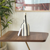 Striped gray bottle vase