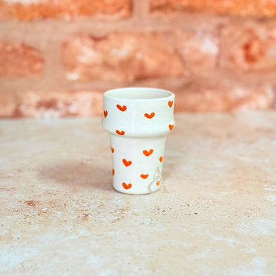 Beldi Tayri orange heart mug