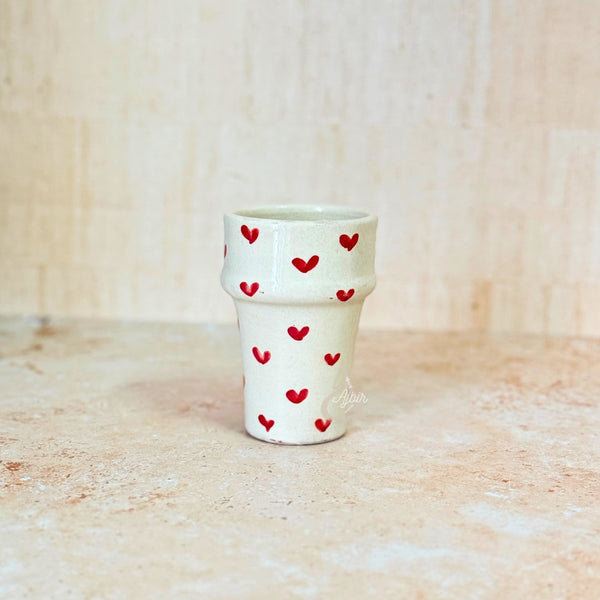 Tayri beldi red heart glass